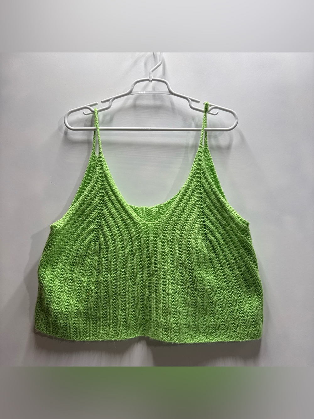 Handmade Women’s Green Knit Tank Top